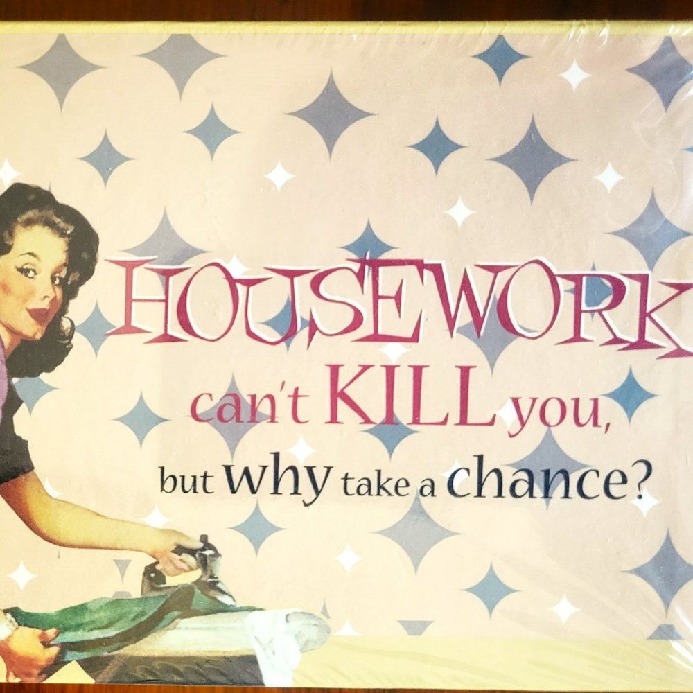 Housework Can't Kill You But Why Take A Chance Recipe Box Novelty